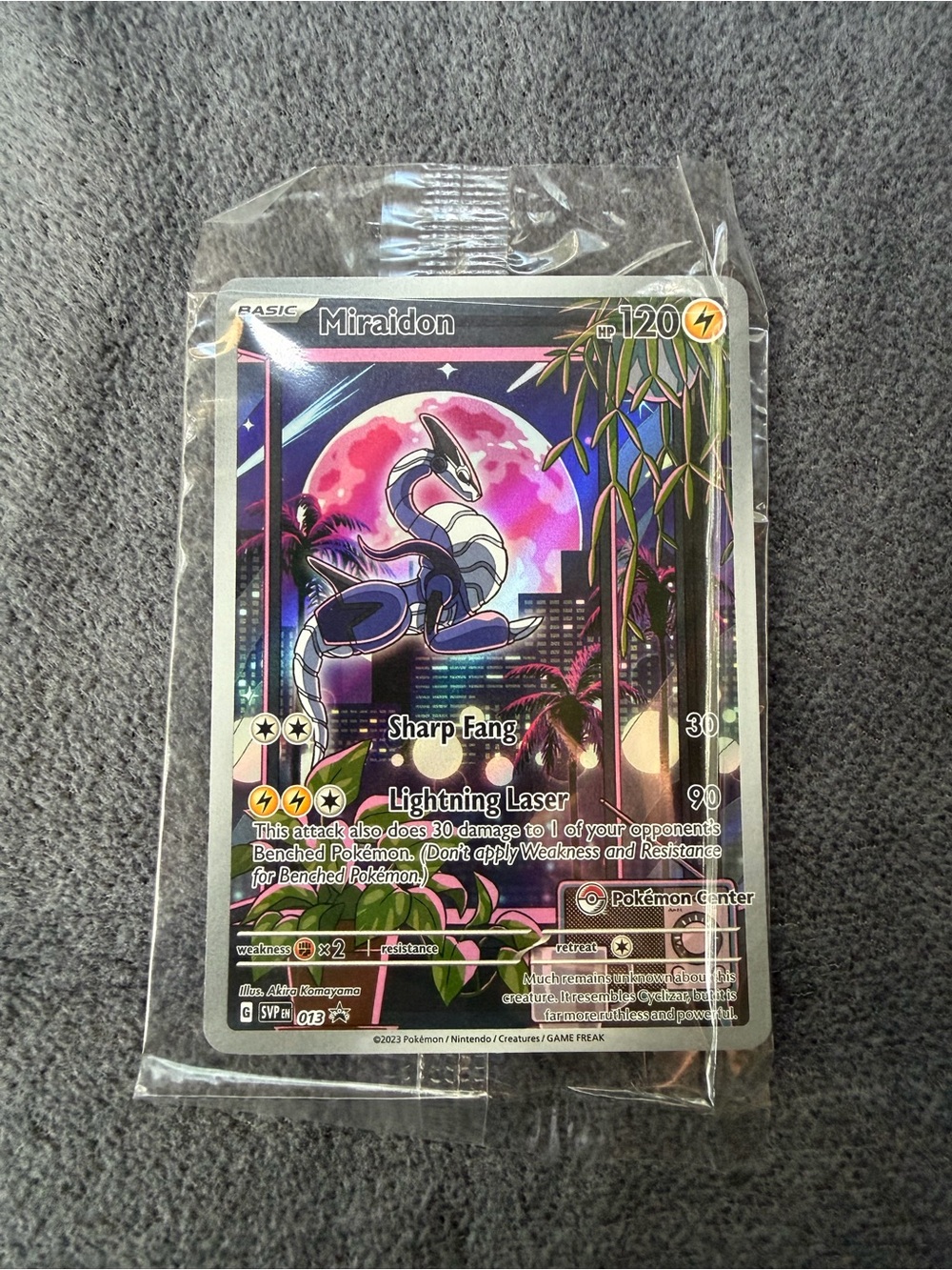 Miraidon 013 Pokemon Center Exclusive — Scarlet & Violet Promo SEALED